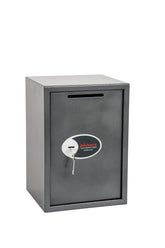 Phoenix Vela Deposit Home and Office Size 4 Safe Key Lock Graphite Grey SS0804KD DD